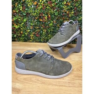 Merrell Freewheel Leather Casual Shoes Loafers Charcoal Gray Green Mens 9 J69189